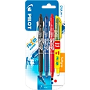 Clicker PILOT FriXion rouge, bleu, noir +