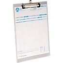 Clipboard, DIN A4, aluminium, with hanging loop