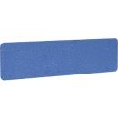 Cloison acoustique de bureau AKUSTIX Vario, classe d'absorption acoustique B, épaisseur 18 mm, sans pinces, L 1600 x H 400 mm, feutre PET, bleu