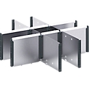 Cloisons bott verso, pour tiroirs, hauteur frontale 175 mm, L 525 x P 550 x H 30 mm, tôle d'acier
