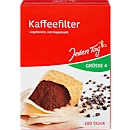 Coffee filters Markant Jeden Tag, for coffee makers & manual filters, double seam, size 4, natural brown, 100 pieces
