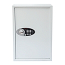 Coffre à clés Phoenix Cygnus KS0033E, pouvant contenir jusqu'à 144 clés, avec serrure électronique, L 430 x P 130 x H 660 mm, blanc signal