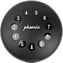 Coffre-fort à clé Phoenix Palm KS0211E, serrure à clé motorisée, contrôle par app, Bluetooth, étanche/résistant à la poussière IP65, noir