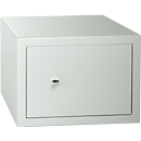 Coffre-fort de meubles Format Atlanta, 23 l, charnières à droite, serrure à double panneton, 2 clés, L 420 x P 380 x H 300 mm, gris clair RAL 7035