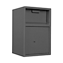 Coffre-fort Desposit Format Dinero 1, 14,6 l, charnières à droite, serrure à double panneton, clapet d'insertion, L 290 x P 290 x H 450 mm, gris graphite