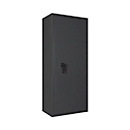 Coffre-fort Lyra 16, classe I selon EN 1143-1, 252 l, charnières à droite, serrure à double panneton, 4 tablettes, L 650 x P 420 x H 1550 mm, gris graphite RAL 7024