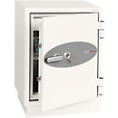 Coffret de protection incendie FS 0441, serrure à clé, L 500 x P 500 x H 640 mm, acier, blanc signalisation RAL 9003