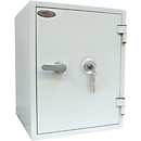 Coffret de protection incendie FS 1283 K, serrure à clé, acier, blanc signalisation RAL 9003