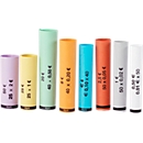 Coin tubes ratiotec®, for stripping set, for EURO coins, 80 pieces, assorted colors