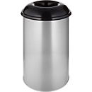 Collecteur de déchets 200 L autoextinguible, structure couleur alu/couvercle noir