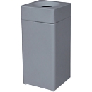 Collecteur de déchets Orgavente, acier, volume 30 L, triangle, l. 350 x P 350 x H 760 mm, bac autoextinguible, noir