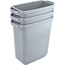 Collecteur pour tri sélectif DURABIN®- 60 L - gris avec couvercle jaune