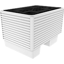 Collecting bucket for barrel 60 l, with grill and skid