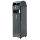 Combinaison poubelle avec cendrier, cendrier 3,0 L, poubelle de 29 L, anthracite