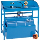 Combinatie onderdelenreiniger type M, speciaal reinigingsmiddel, lekbak