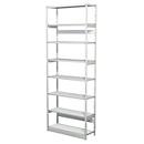 Complete shelf system PROGRESS 500 T, base unit, without rear wall, H 2600 x W 960 x D 300 mm