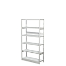 Complete shelving system PROGRESS 500 T, base unit, without rear wall, H 1900 x W 950 x D 3400 mm