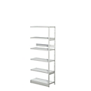 Complete stelling PROGRESS 500 T, aanbouwsectie, zonder achterwand, H 1900 x B 750 x D 340 mm