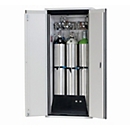 Compressed gas cylinder cabinet G-ULTIMATE-90 Standard, double wing door, 3x 50 l cylinders, W 898 x D 615 x H 2050 mm