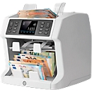 Compteuse de billets Safescan® 2985 SX, testée par la banque centrale, 7 caractéristiques de sécurité, compteur &amp; trieur de valeurs, jusqu'à 1200 billets/min &amp; jusqu'à 3 devises