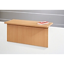 Comptoir Come-In, 1 étagère, droit, largeur 1600 mm, coloris blanc/hêtre 