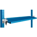 Console de rangement inclinable Manuflex, pour séries Universal ou Profi, profondeur utile 195 mm, pour largeur de table de 1500 mm, bleu clair