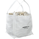 Container bag Schäfer Shop Genius Big Bag, open top, up to 100 kg, 2 lifting loops, 5 pieces, W 400 x D 400 x H 400 mm, white