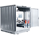 Container voor gevaarlijke stoffen SAFE Tank 400 KTC, gegalvaniseerd, B 2100 x D 2170 x H 2400 mm, tot 1 x 1000 l IBC