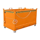 Contenedor con trampilla FB 1500, naranja