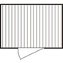 Contenedor para material MC 1300, galvanizado, desmontado, con suelo de madera