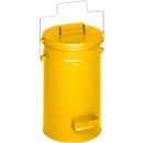 Conteneur de sécurité avec couvercle, jaune