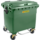 Conteneur poubelle MGB 660 FDP, plastique, 660 L, vert
