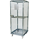Conteneur sur roulettes, avec châssis mobile en acier, 724 x 815 x 1800 mm