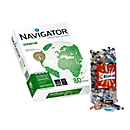 Copy paper Navigator Universal, DIN A4, 80 g/m², white, 10000 sheets + free celebration box