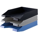 Bac à courrier KARMA, L 255 x P 348 x H 65 mm, noir