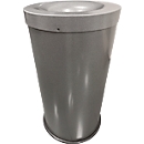 Corbeille à papier Cocorito, ignifuge, capacité de 50 litres, avec couvercle, gris foncé