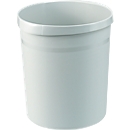 Corbeille à papier HAN GRIP, ronde, volume 18 l, extra stable, 2 poignées encastrées, sans couvercle, L 237 x P 312 x H 350 mm, polypropylène, gris clair