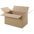 Corrugated cardboard folding boxes, single wall, 430 x 300 x 250 mm