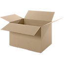 Corrugated cardboard folding boxes, single wall, 450 x 320 x 300 mm