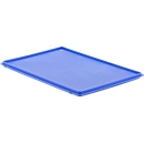 Couvercle avec crochets pour bac EURO EF-DH 64, bleu