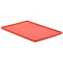 Couvercle avec crochets pour bac EURO EF-DH 64, rouge