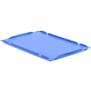 Couvercle D64 pour bacs EURO LTB/ELB, 600 x 400 mm, bleu
