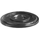 Couvercle en PEHD, 35 litres, noir