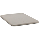 Couvercle plat pour bac rectangulaire, 1100 L, gris