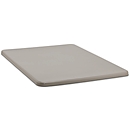 Couvercle plat pour bac rectangulaire, 2200 L, gris