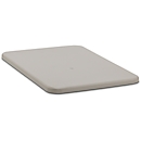 Couvercle plat pour bac rectangulaire, 400 L, gris
