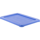 Couvercle pour bac gerbable et empilable type KS 18, bleu