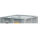 Couvercle pour bacs à piles usagées CEMO 610 l, polyéthylène dur (PEHD) gris, L 1215 x P 1015 x H 60 mm