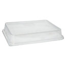 Couvercle pour barquettes de menu Papstar Circulware by Havel, réutilisable, adapté au micro-ondes &amp; au lave-vaisselle, recyclable, L 234 x l 187 x H 20 mm, PP, transparent, 20 pièces