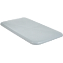 Couvercle pour conteneur rectangulaire, plastique, 450 L, gris